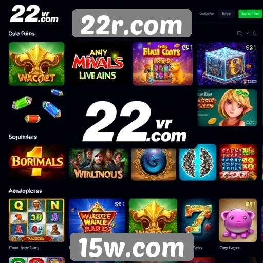 A diversidade de jogos disponíveis no 22r.com