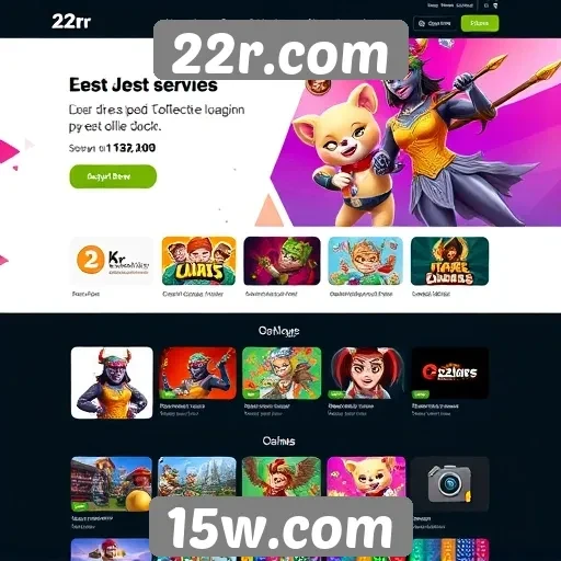 Design inovador do site 22r.com atrai jogadores
